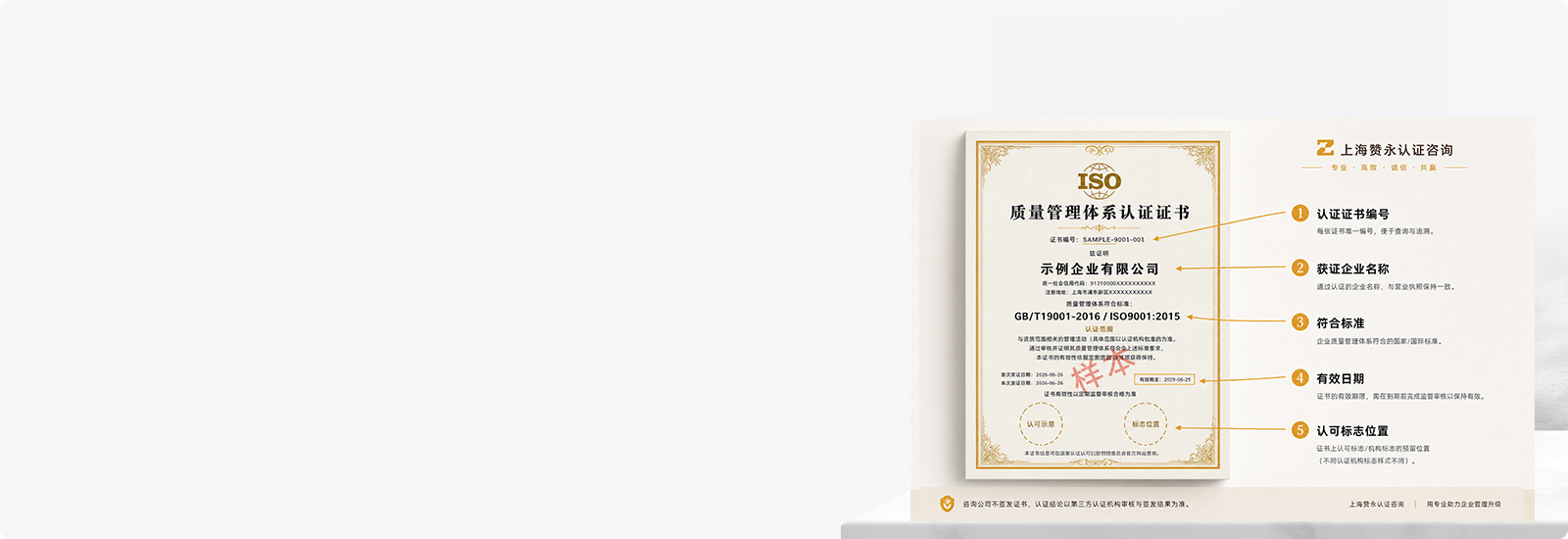 ISO9001质量管理认证