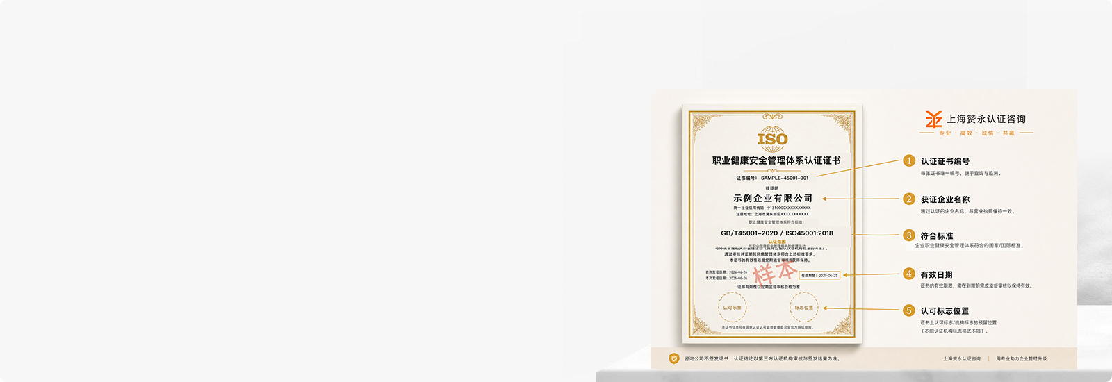 ISO45001职业健康安全管理认证